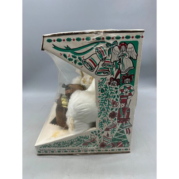 real porcelain face collectable angel doll treasure chest wonder Christmas READ - Picture 5 of 8